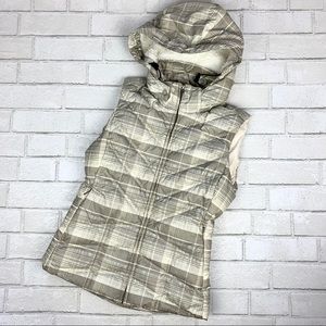 Patagonia Down With it Plaid Hooded Zip Vest XS